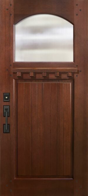 Bungalow Arch Lite - 6'8" Wood Door