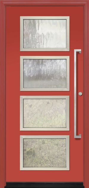 Continental 4 Lite 42” Long Pull - 8'0” Fiberglass Door