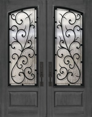 square top arch double bellagiotm   80 fiberglass door min