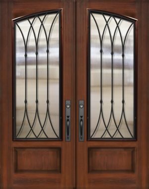 Square Top Arch Double Warwick® - 8'0” Fiberglass Door