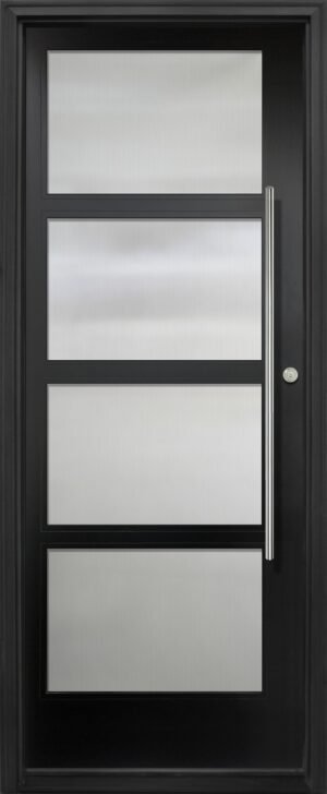 Narrow Profile 4 Block 36” Right Long Pull - 8'0” Fiberglass Door