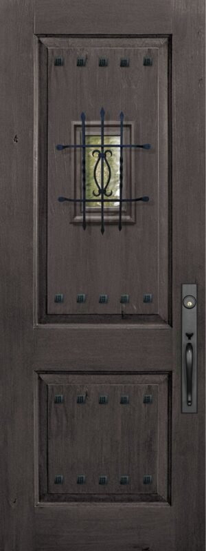 2 Panel Speakeasy with Clavos - 8'0" Fiberglass Door