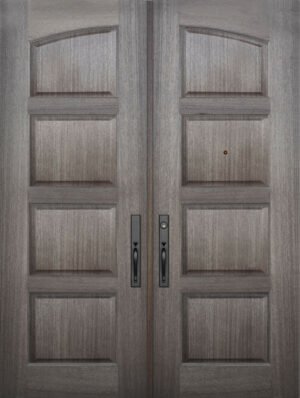Square Top Arch 4 Panel Double - 8'0" Wood Door