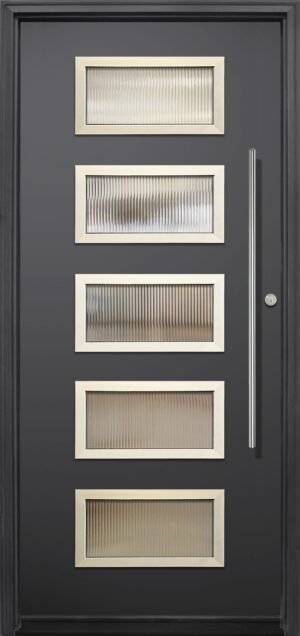 Santa Monica 5 Lite 42” Long Pull - 8'0” Fiberglass Door