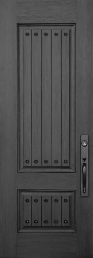 2 Panel Square with Clavos - 8’0” Fiberglass Door