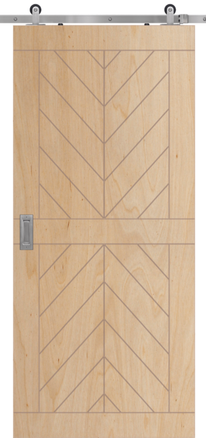 2 Panel Chevron - 6'8"-8'0" Barn Door