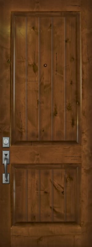 2 Panel V-Grooved - 8'0" Wood Door