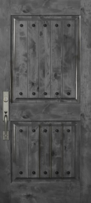 2 Panel with Clavos - 6'8" Wood Door