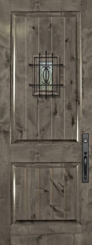 2 Panel with Speakeasy - 8'0" Wood Door