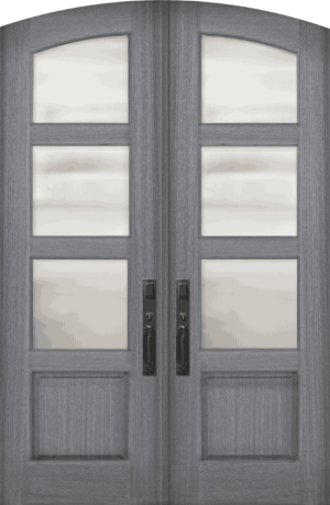 3 Lite TDL Arch Top Continental - 8'0" Wood Door