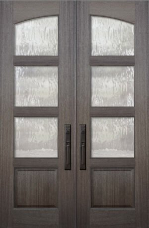 3 Lite TDL Continental Double - 8'0" Wood Door