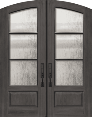 Arch Top Double 3 Lite SDL - 8'0" Wood Door