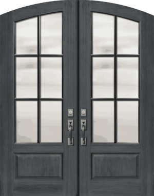 arch top double 6 lite sdl   80 wood door 4