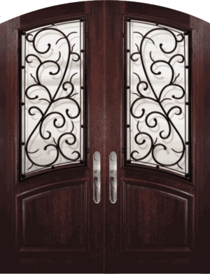 Arch Top Double Bellagio - 8'0" Wood Door