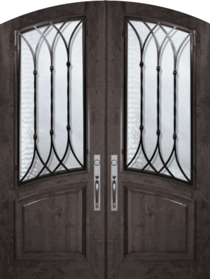 Arch Top Double Warwick - 8'0" Wood Door