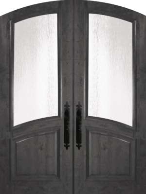 Arch Top Double with Raised Moulding - 8'0" Wood Door