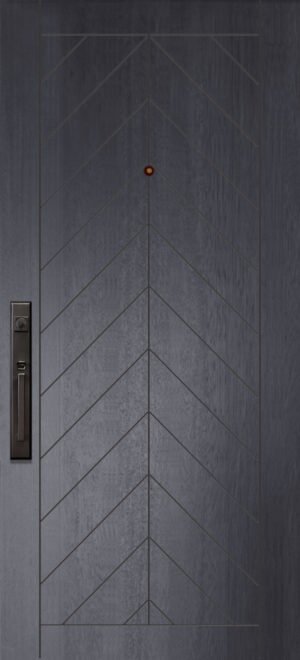 Chevron - 6'8" Wood Door