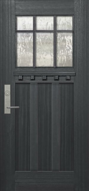 Marginal 6 Lite SDL 3 Panel - 6'8" Wood Door