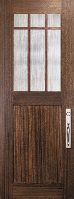 Marginal 6 Lite SDL Tall 1 Panel - 8'0" Wood Door