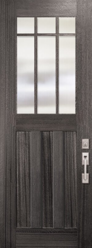 Marginal 6 Lite SDL Tall 3 Panel - 8'0" Wood Door