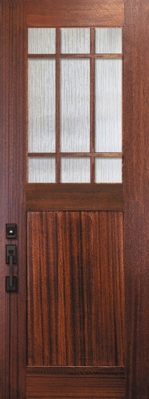 Marginal 9 Lite SDL Tall 1 Panel - 8'0" Wood Door