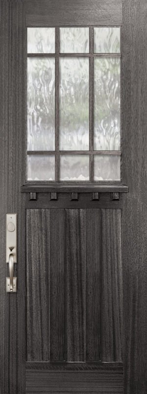Marginal 9 Lite SDL Tall 3 Panel - 8'0" Wood Door
