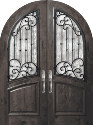 Round Top Double Catalina - 8'0" Wood Door
