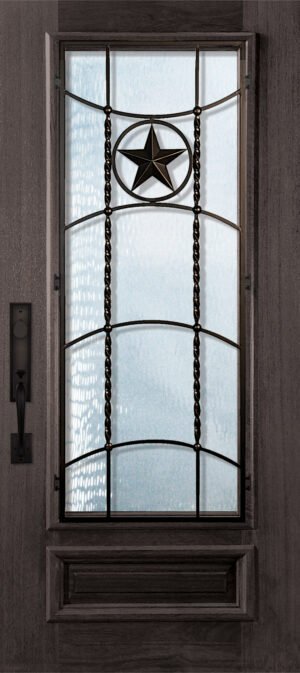 3/4 Lite Texan - 6'8" Wood Door